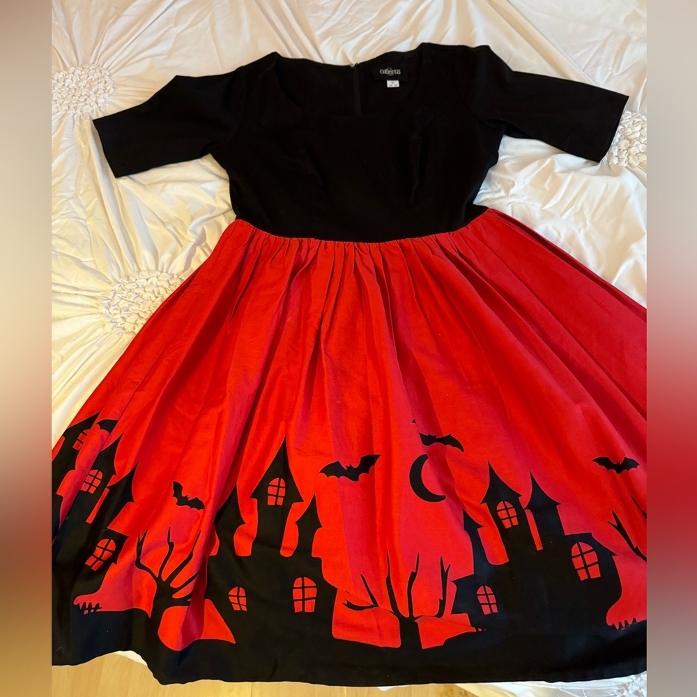 Collectiff Haunted house dress size M